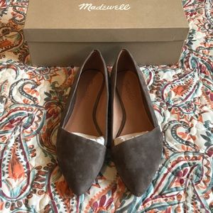 Madewell Mira flats Suede sz. 8.5 grey/castlerock